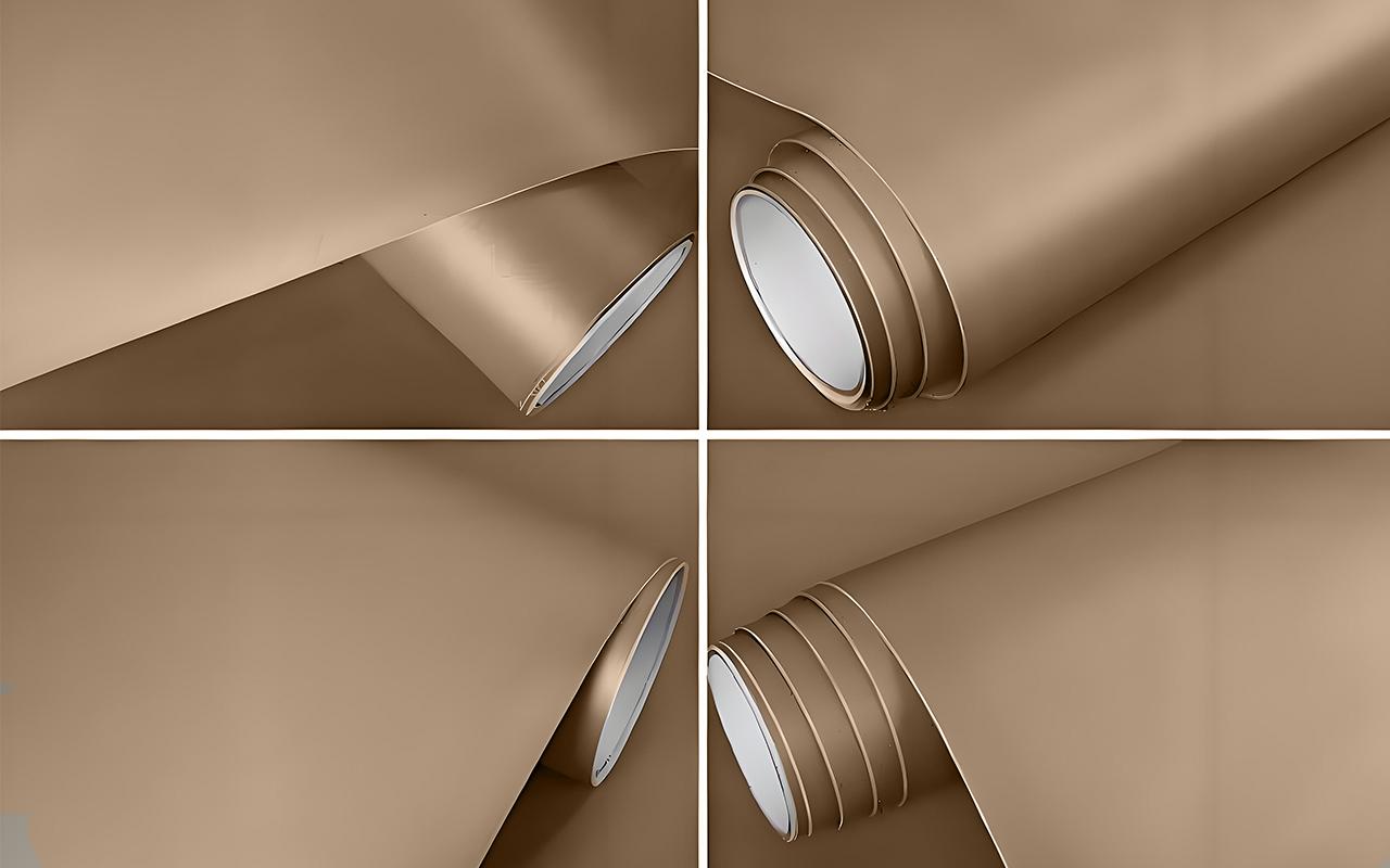 Champagne Color Metallic Film  فيلم معدني بلون الشمبانيا