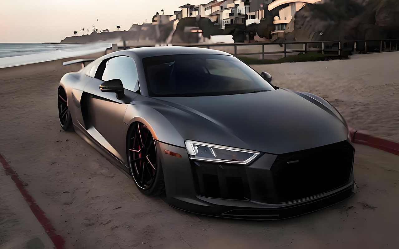 Matte Black Car Wrap Film فيلم تغليف السيارة باللون الأسود غير اللامع