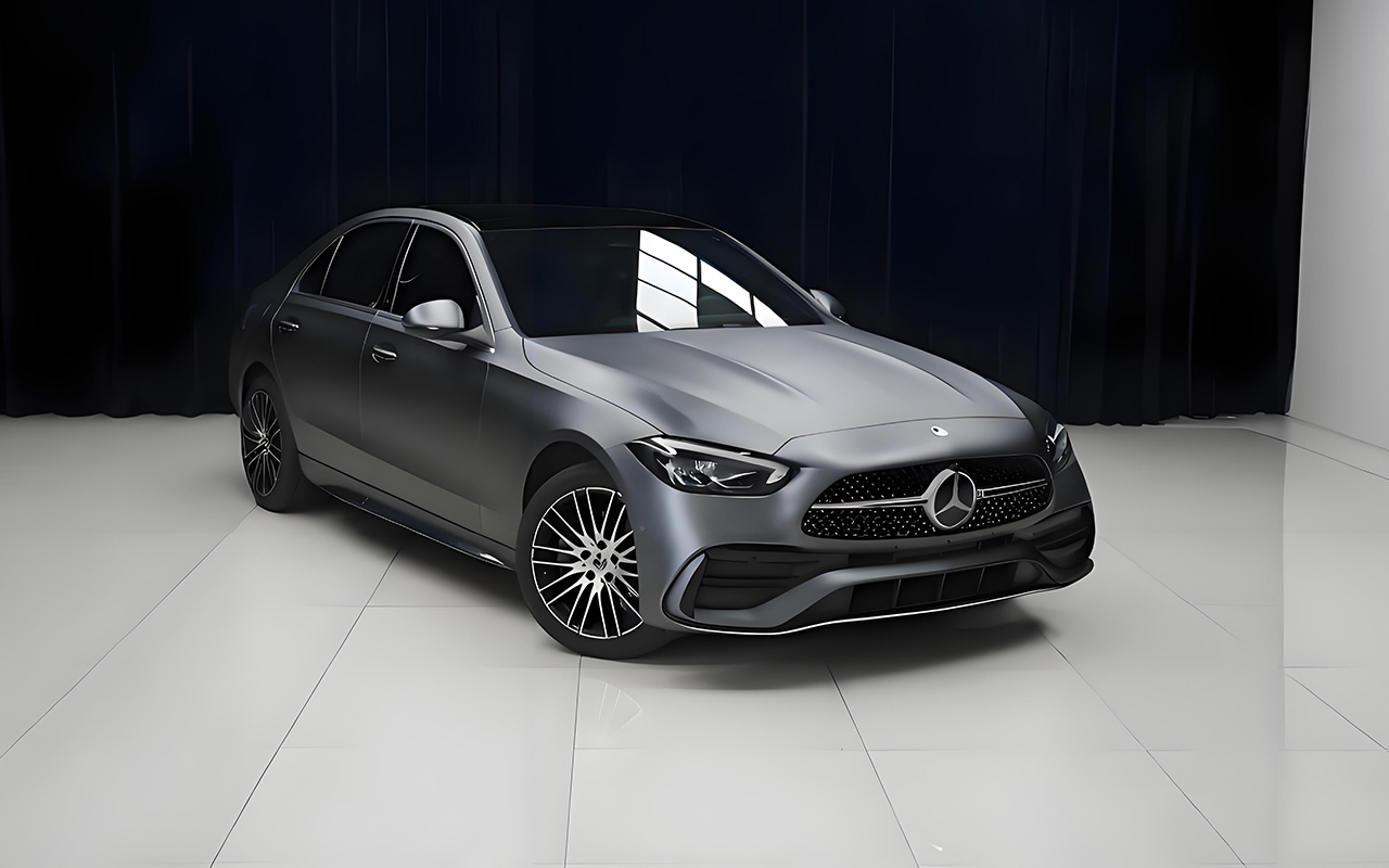 AMG Mountain Gray Car Wrap Film فيلم تغليف السيارة باللون الرمادي الجبلي من AMG