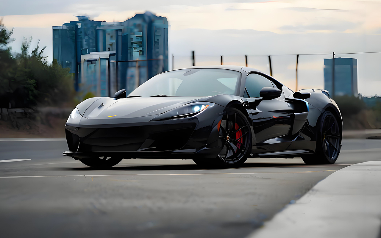 Crystal Black Car Wrap Film فيلم تغليف السيارة باللون الأسود الكريستالي