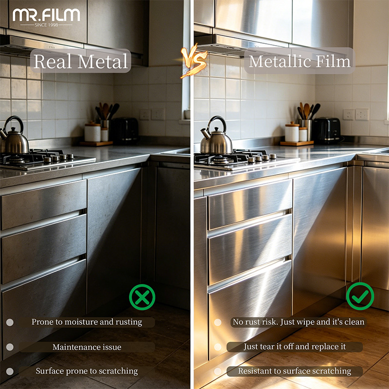 decorative metallic film فيلم معدني مزخرف
