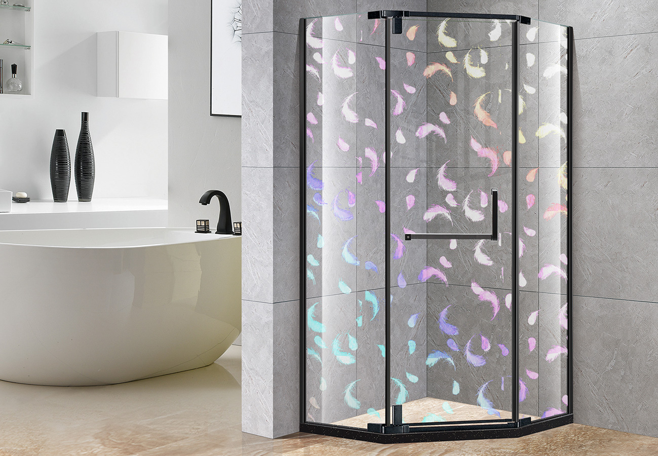 shower door safety film فيلم سلامة باب الدش