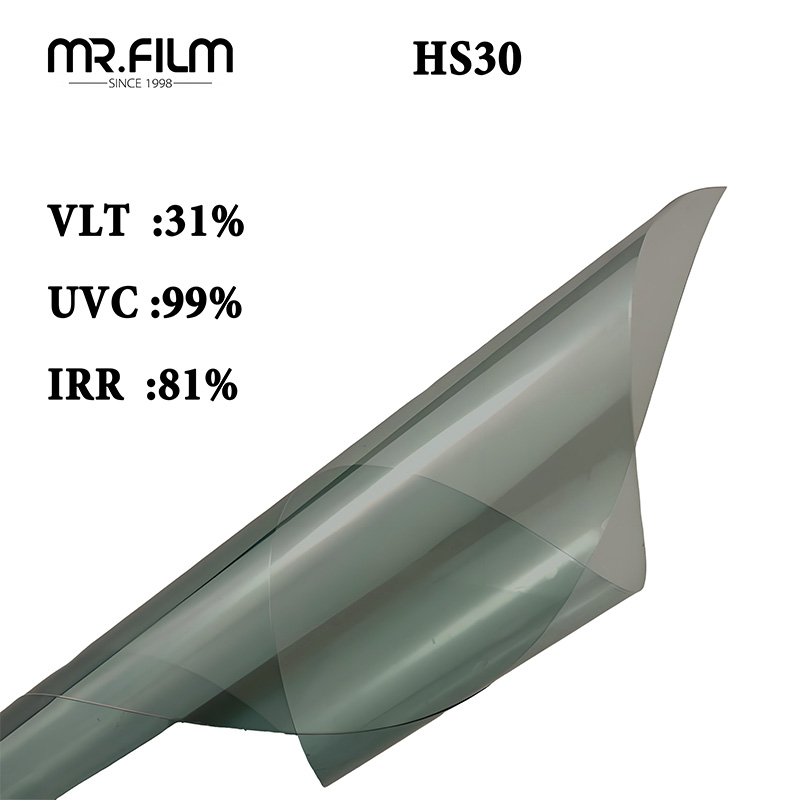حماية من الأشعة فوق البنفسجية بنسبة 99%، طبقة عازلة عالية اللون لنافذة السيارة الشمسية