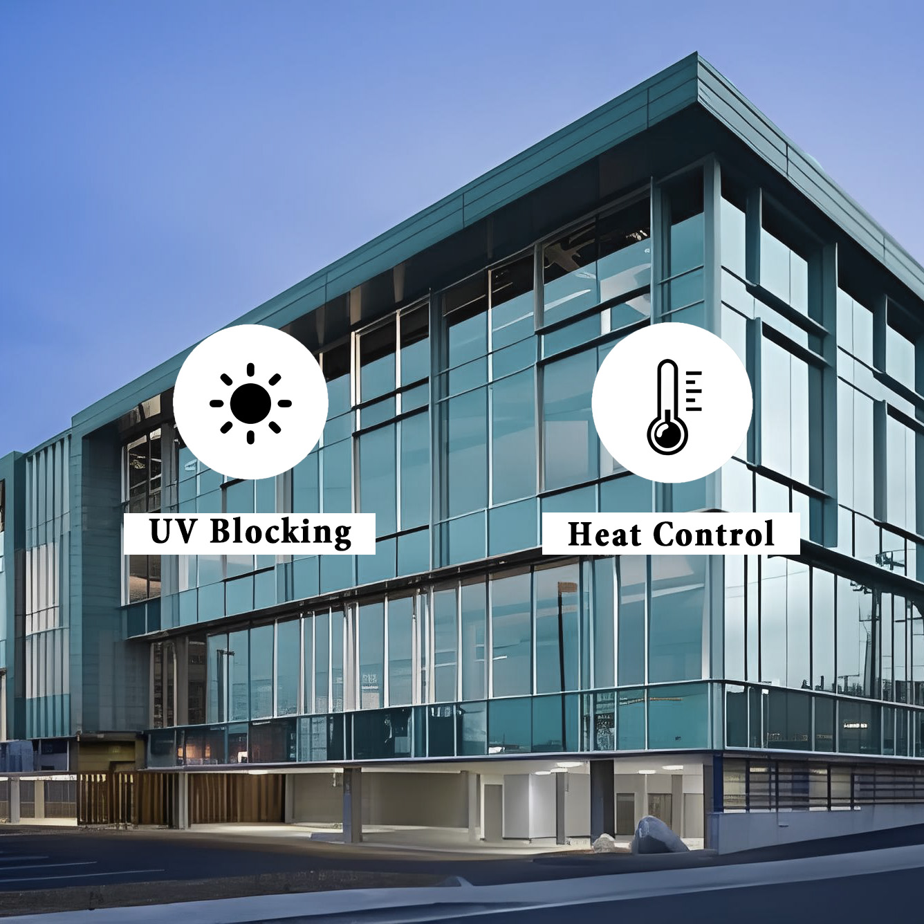 فيلم تظليل نوافذ البناء 