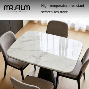 فيلم واقية لأثاث الطاولة الخشبية الرخامية