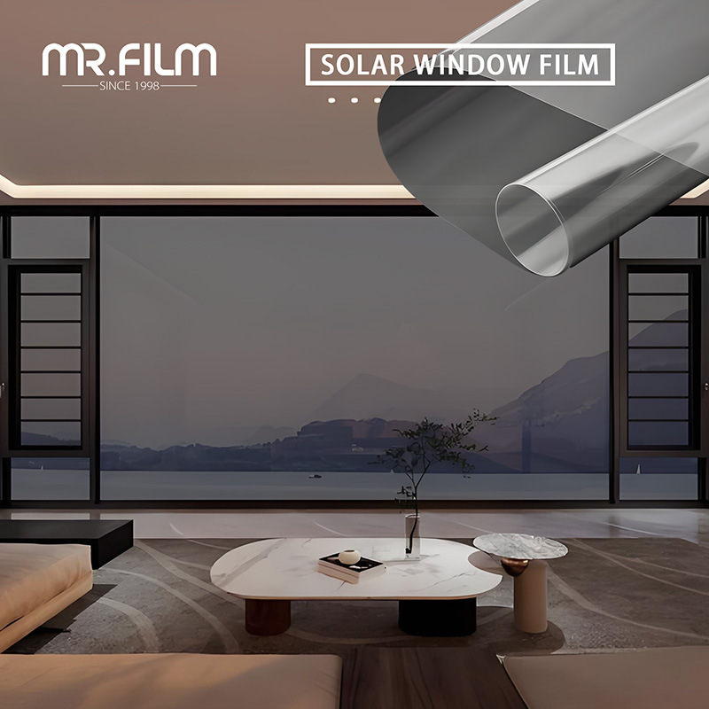 فيلم أمان واضح مقاوم للانفجار، لون زجاج النوافذ المعمارية