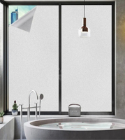 فيلم زجاجي لتزيين الخصوصية لنوافذ المنزل بطباعة الأزهار