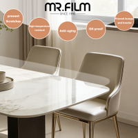 فيلم حماية الأثاث الشفاف اللامع، لون غير لامع