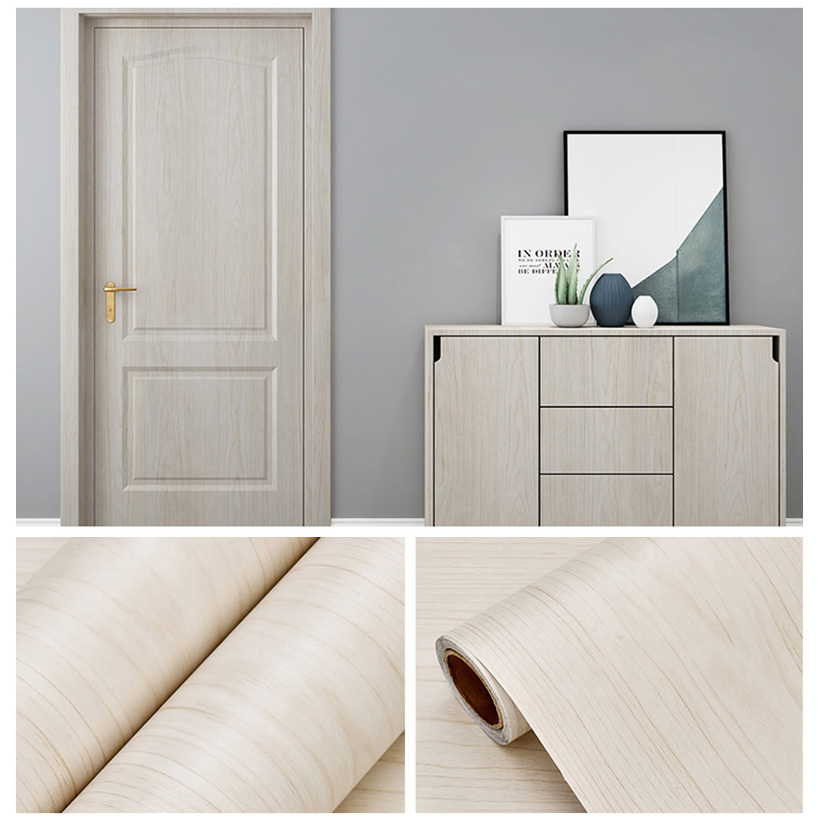 فيلم الديكور التفاف الفينيل الخشب الحبوب