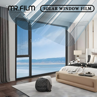 فيلم أمان واضح مقاوم للانفجار، لون زجاجي عازل للبناء