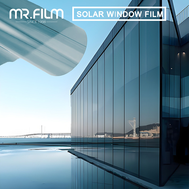 تظليل نافذة عاكس للضوء في اتجاه واحد ليلاً ونهارًا