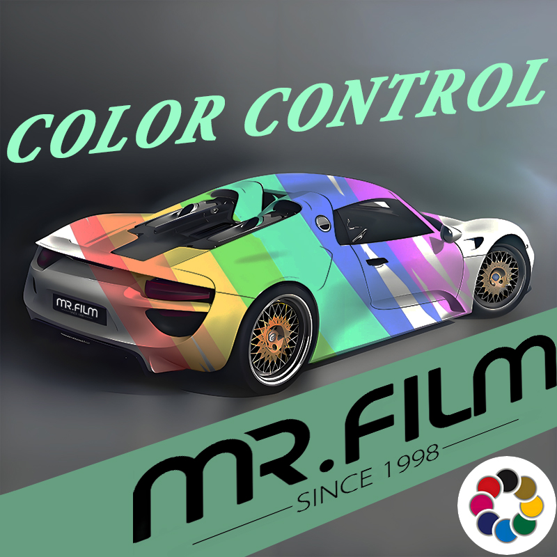 فيلم ملصقات السيارات ذاتي اللصق متغير اللون 