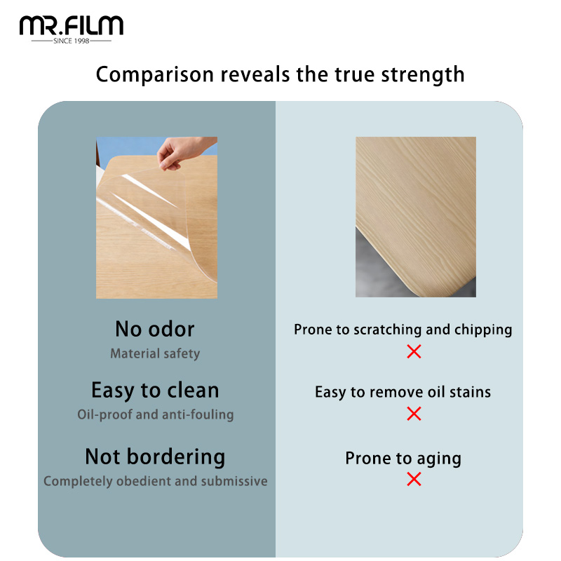 طبقة حماية للسطح الناعم، طبقة شفافة للغاية