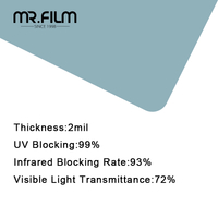 لون حماية سلامة وأمان فيلم تظليل نوافذ البناء