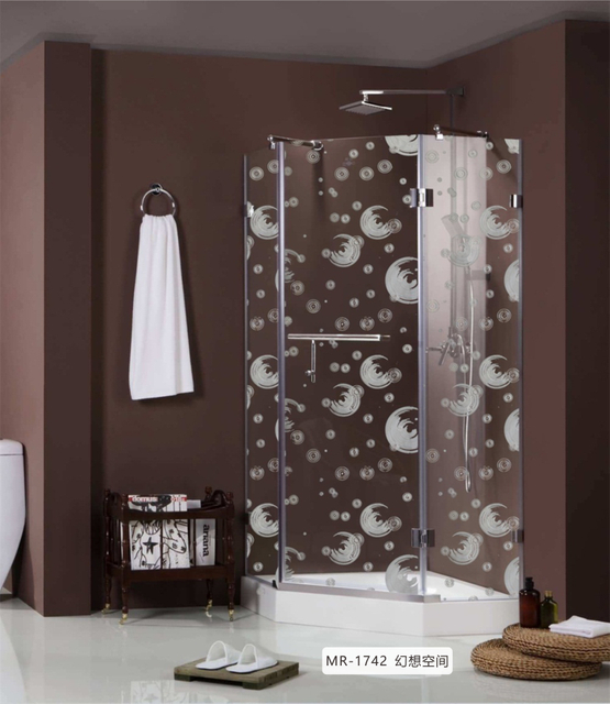 فيلم زجاجي مزخرف ملون لنافذة الخصوصية