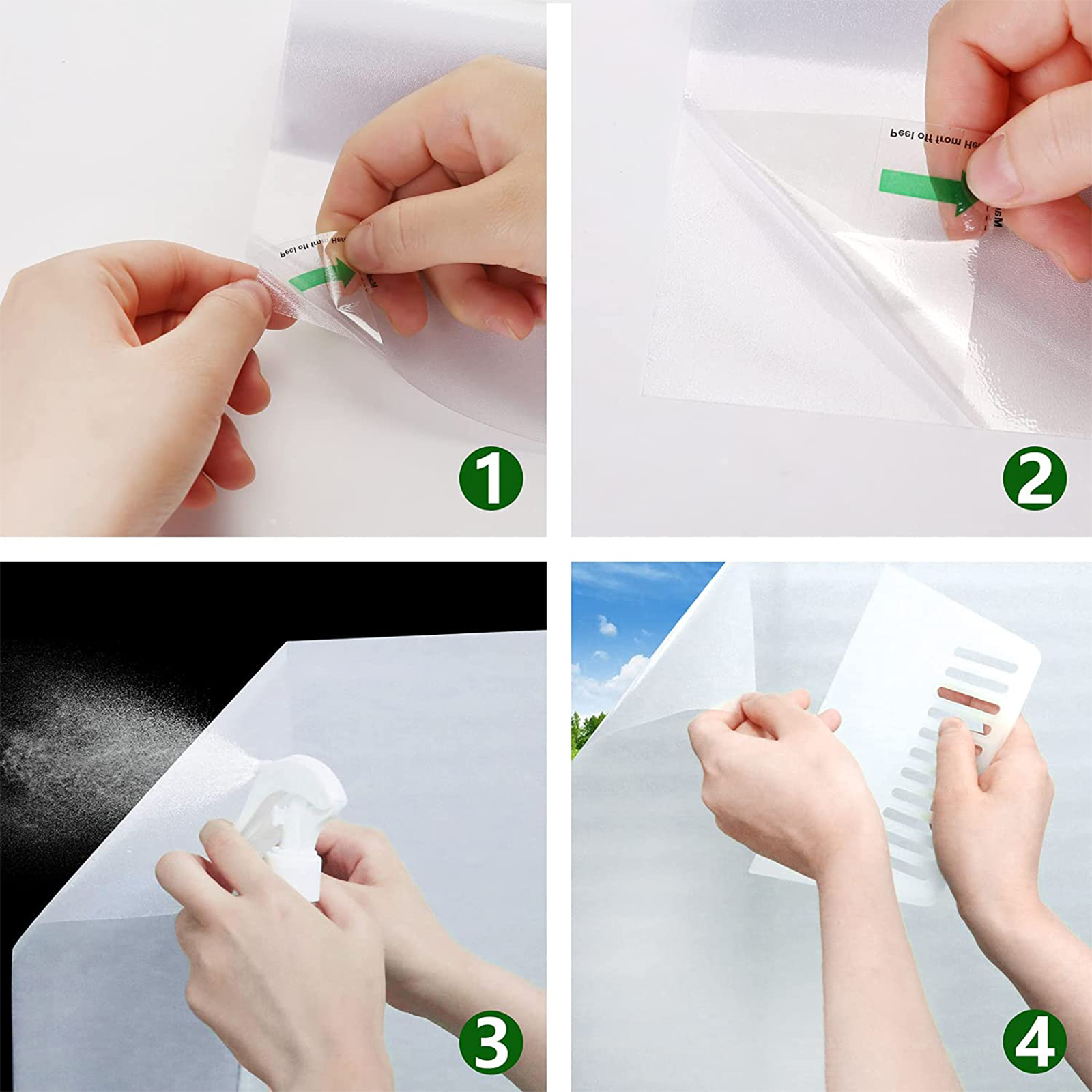 فيلم أمان زجاجي متجمد للخصوصية للمنزل