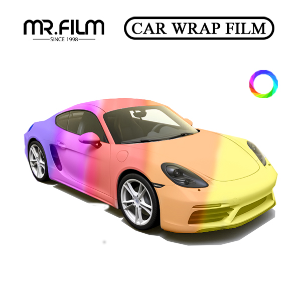 فيلم تغليف السيارة باللون الأصفر المقاوم للخدش، لون عباد الشمس 