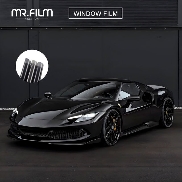 غشاء نافذة السيارة المقاوم للضوء للخصوصية، لون زجاج السيارة