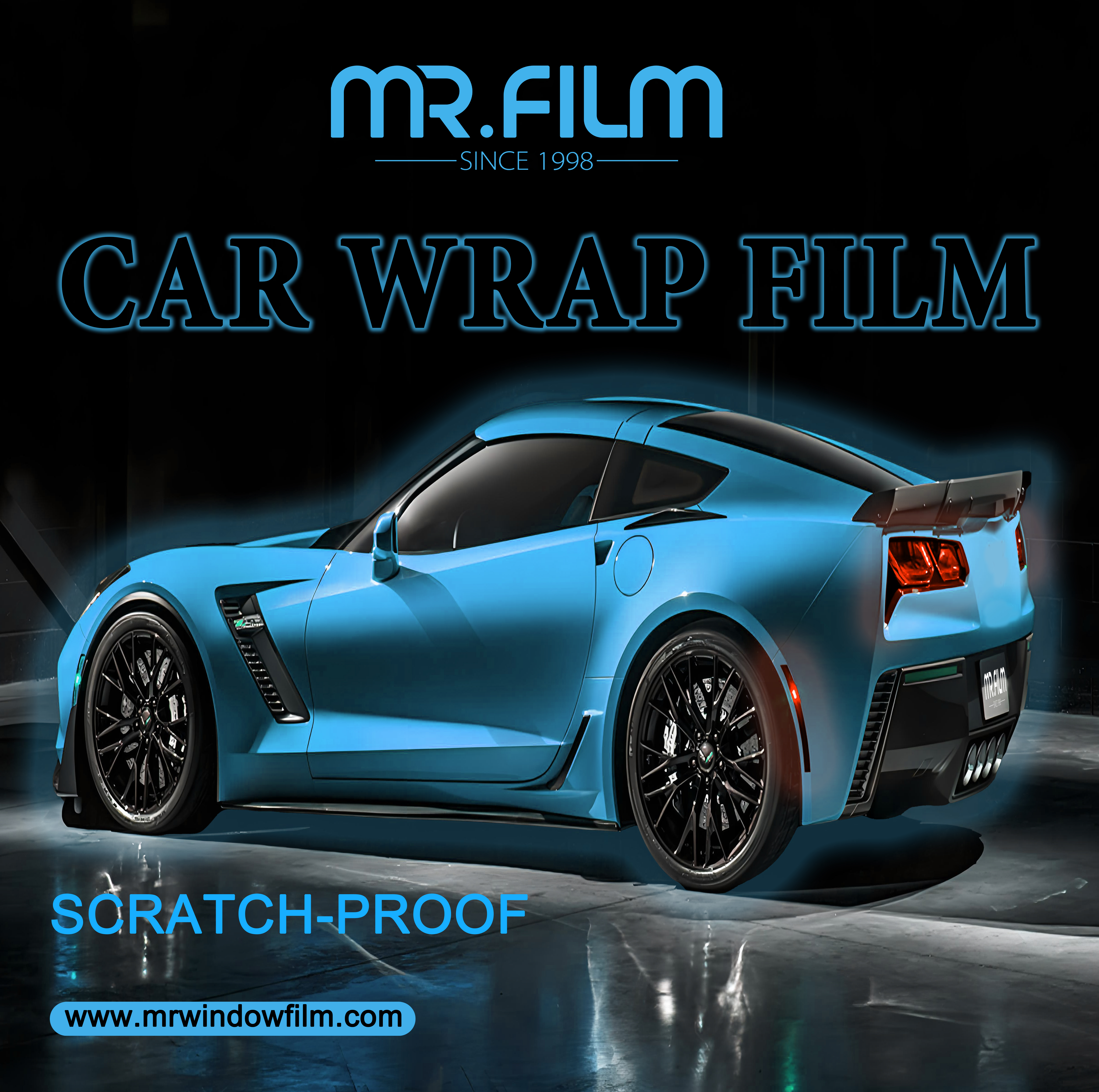 فيلم تغليف للسيارة قسط الفينيل التفاف تينت