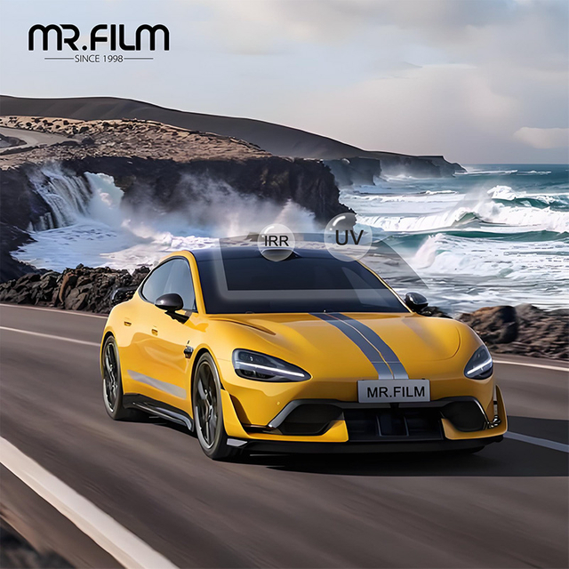 فيلم عازل للعناية بالبشرة عالي الدقة بلون نافذة غروب الشمس