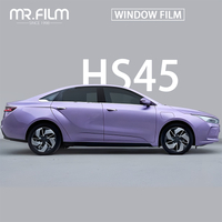 طبقة مقاومة للأشعة فوق البنفسجية بنسبة 45%، لون زجاج السيارة