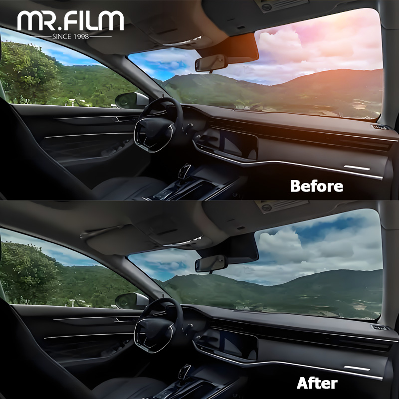 فيلم حماية لنافذة السيارة بالأشعة فوق البنفسجية