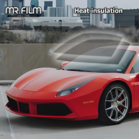 طبقة حماية من الشمس للزجاج الأمامي باللون الأسود بنسبة 32% من Vlt