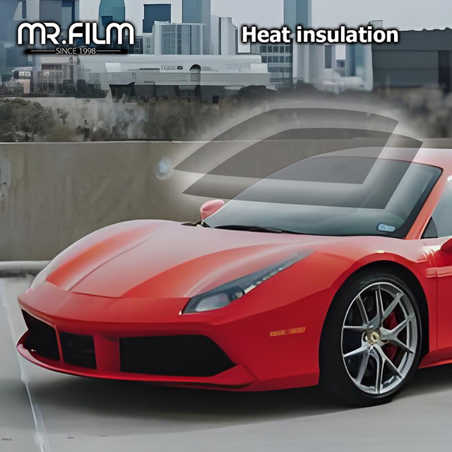 فيلم عزل الزجاج الأمامي الاحترافي لتظليل السيارة