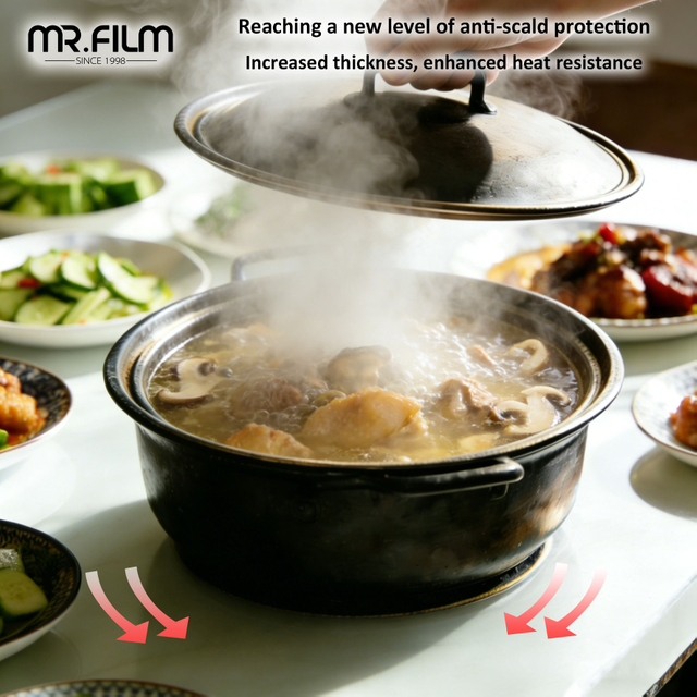 لون أثاث لامع لفيلم الطاولة للزجاج والرخام