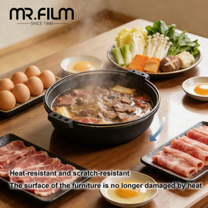 فيلم تغليف الأثاث بلون واقي للرخام والطاولة