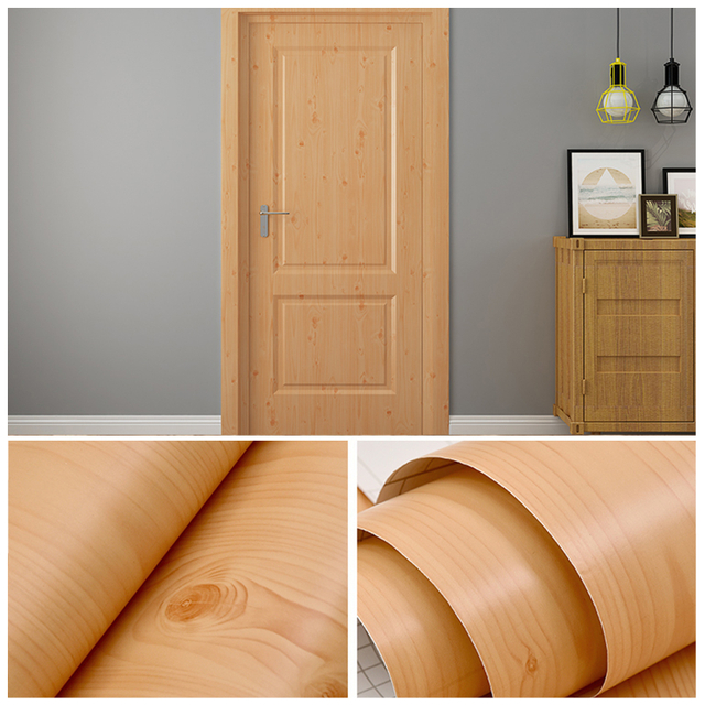 فيلم ديكور فينيل PVC من الخشب الحبيبي 