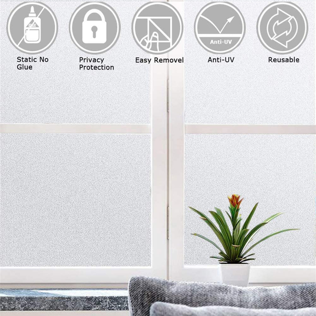 فيلم ديكور زجاجي للاستحمام متجمد للخصوصية
