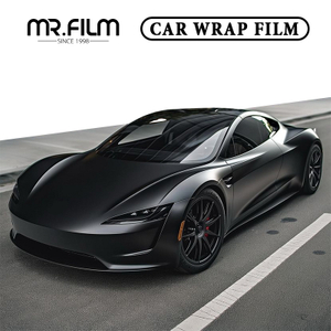 فيلم تغليف السيارة المتين باللون الأسود غير اللامع لحماية تغيير اللون