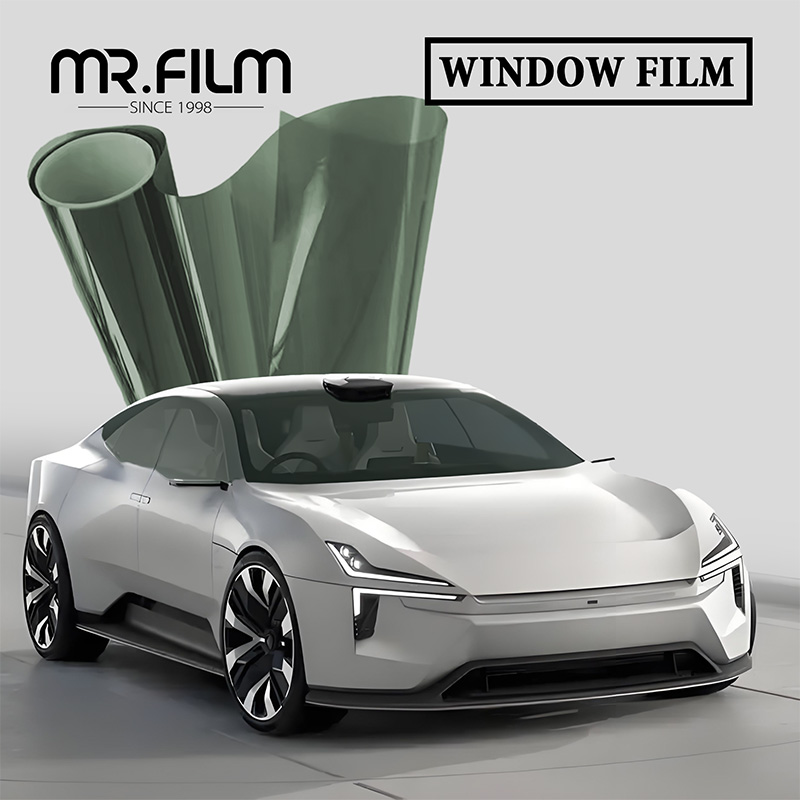 حماية من الأشعة فوق البنفسجية بنسبة 99%، طبقة عازلة عالية اللون لنافذة السيارة الشمسية