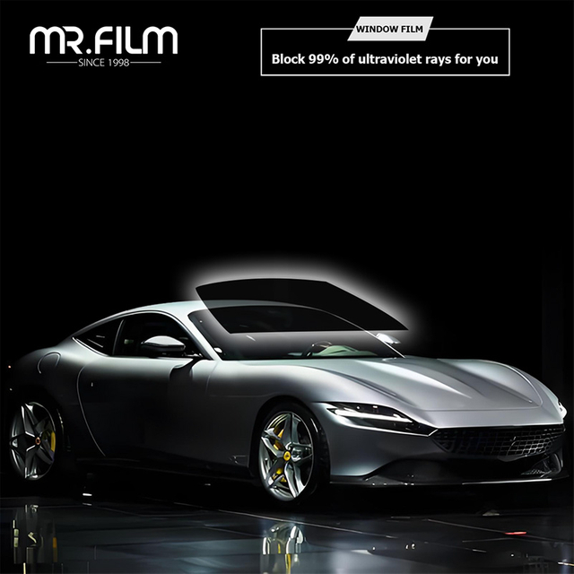 فيلم زجاجي لتظليل نافذة السيارة الخصوصية