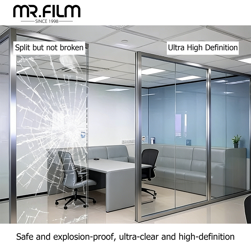 فيلم أمان خاص مقاوم للانفجار للمشروع