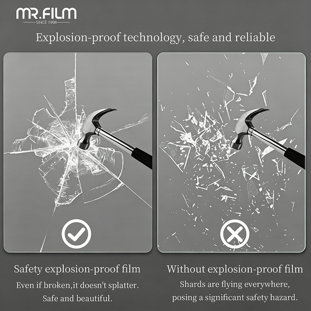 Explosion Proof Bulletproof Transparent Safety Film