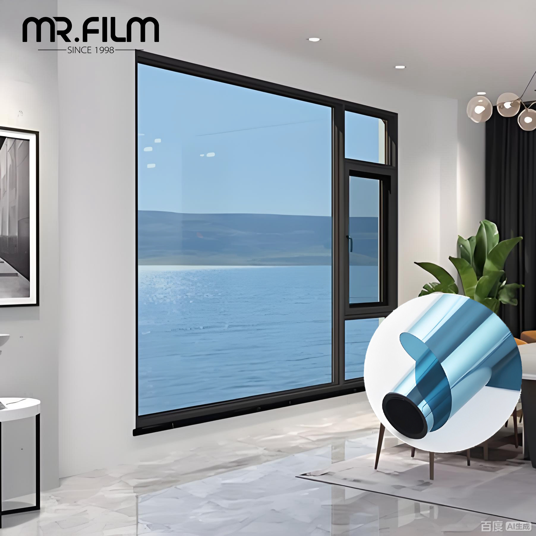 فيلم تظليل نوافذ البناء 