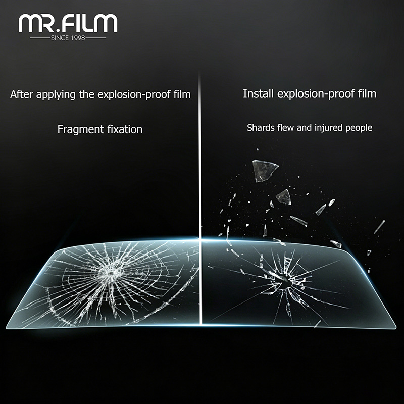 Use on Soundproof Cabin Explosion Proof Film